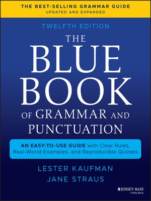 cover image of The Blue Book of Grammar and Punctuation